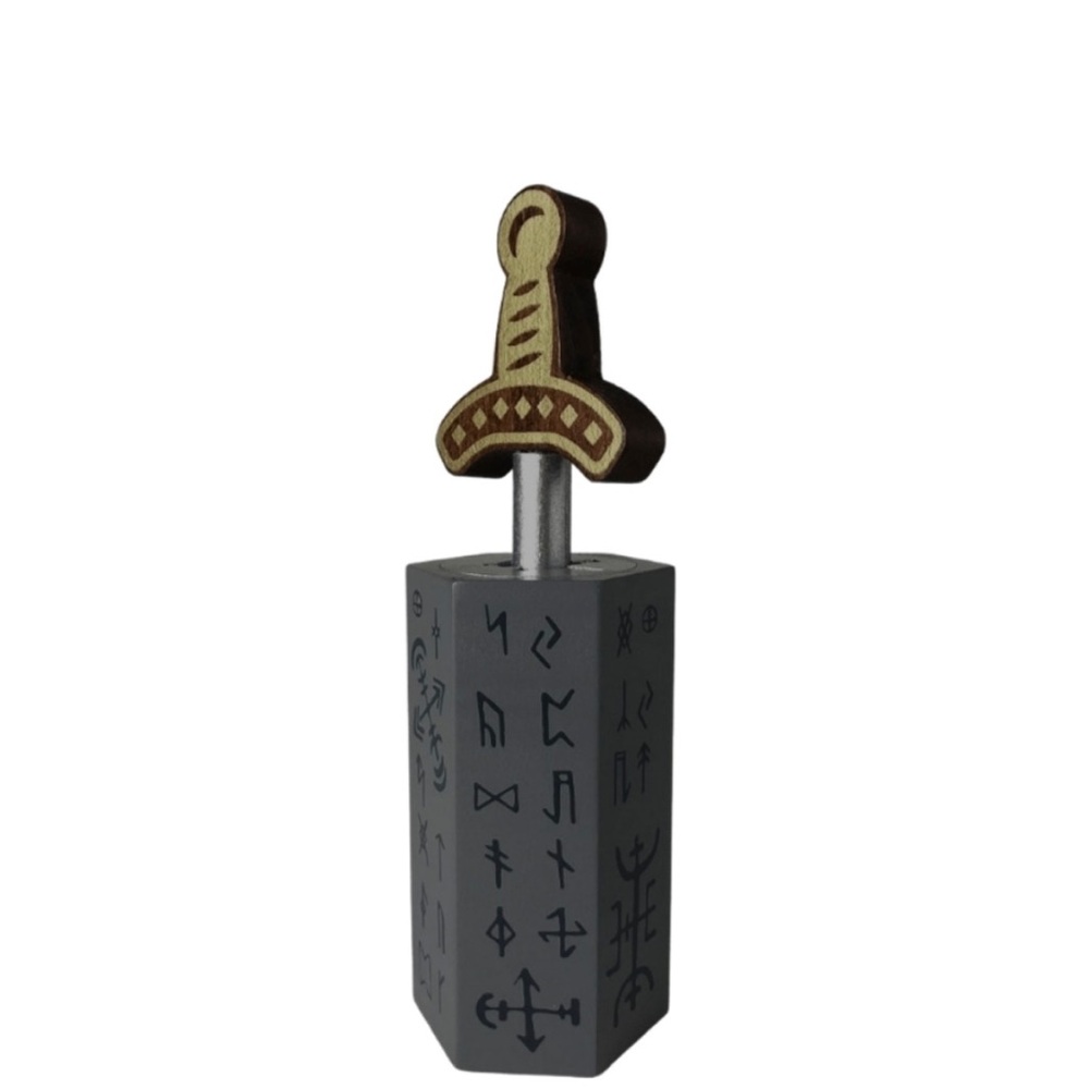 True Genius Sword and Stone Brain Teaser Game Puzzle